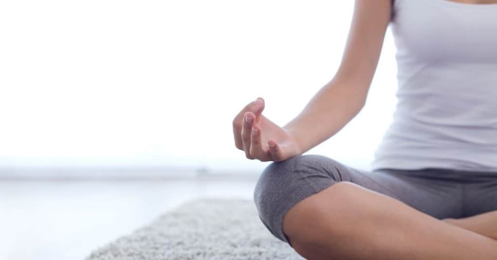 Woman meditating