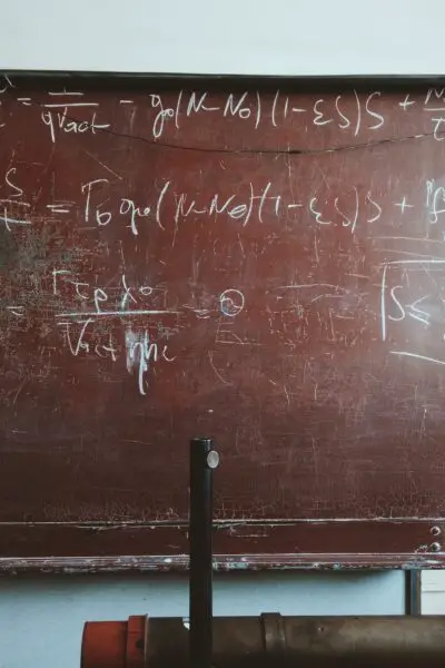 calculations on chalkboard